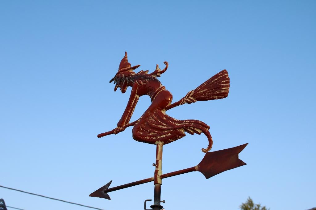 girouette 3D en fer forgé couleur bronze , voir photos, Enlèvement ou Envoi, Neuf