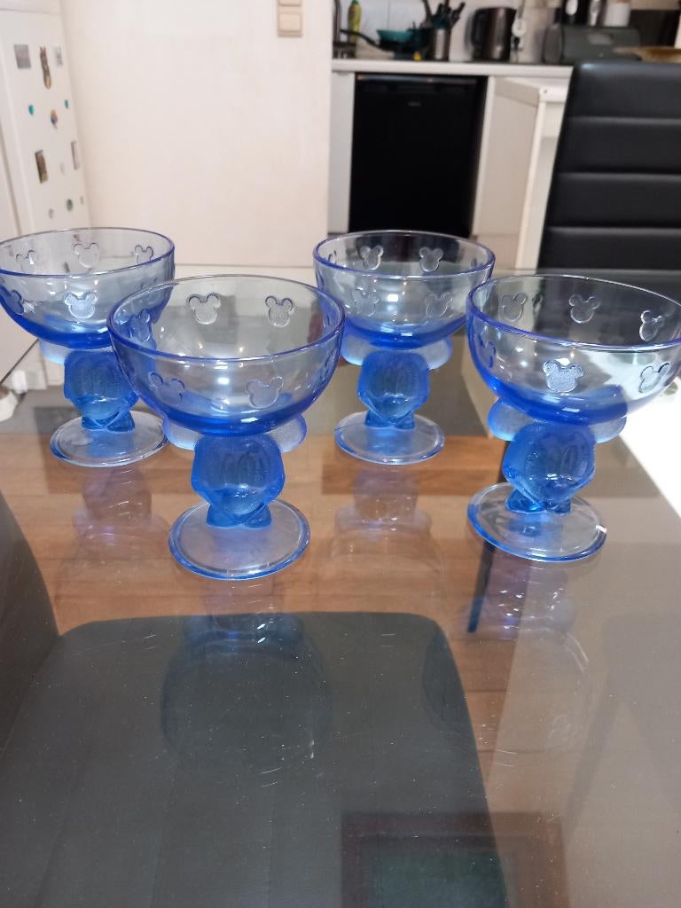 mickey mouse glazen ijs, Ophalen of Verzenden, Mickey Mouse, Nieuw, Servies