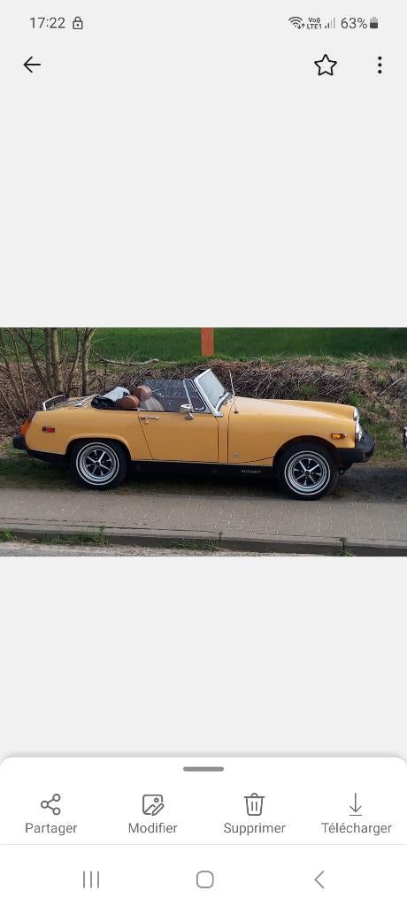 MG Midget 1976 1500cc 8000 euros, Achterwielaandrijving, Beige, Cabriolet, Beige