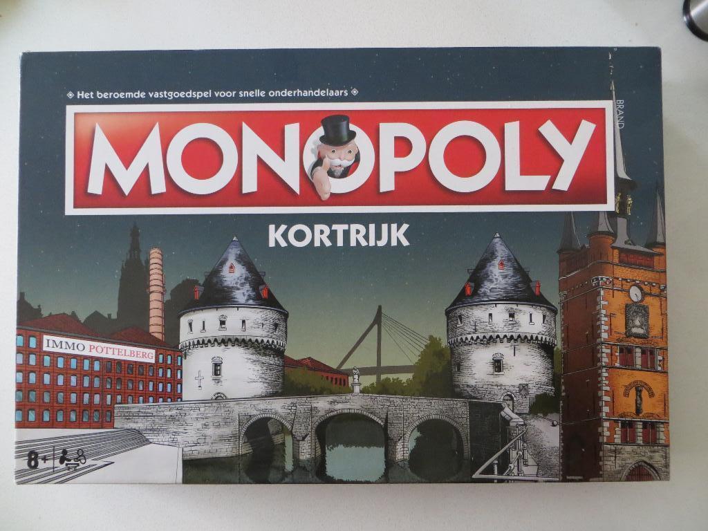 Monopoly Kortrijk, Vijf spelers of meer, Ophalen of Verzenden, Zo goed als nieuw