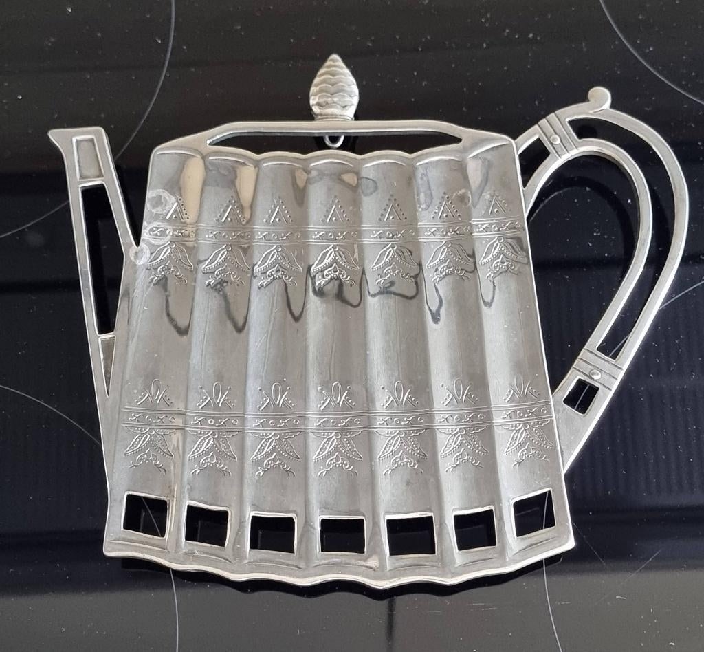 Sous-verre en métal argenté - « Codinger » en métal argenté, Enlèvement ou Envoi