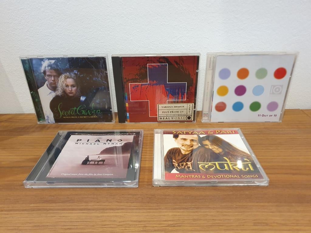 Lot 5x wereldmuziek/spiritualiteit - The Piano, Real World, Cd's en Dvd's, Cd's | Meditatie en Spiritualiteit, Ophalen of Verzenden