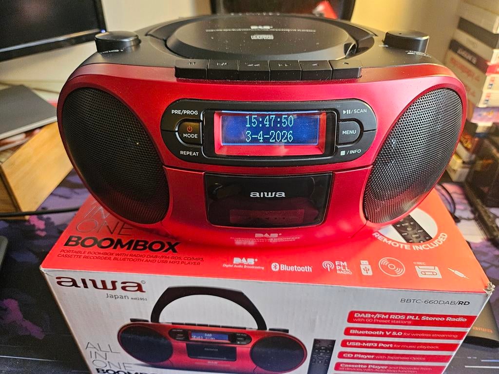 Boombox Aiwa, TV, Hi-fi & Vidéo, Radios, Enlèvement ou Envoi, Radio