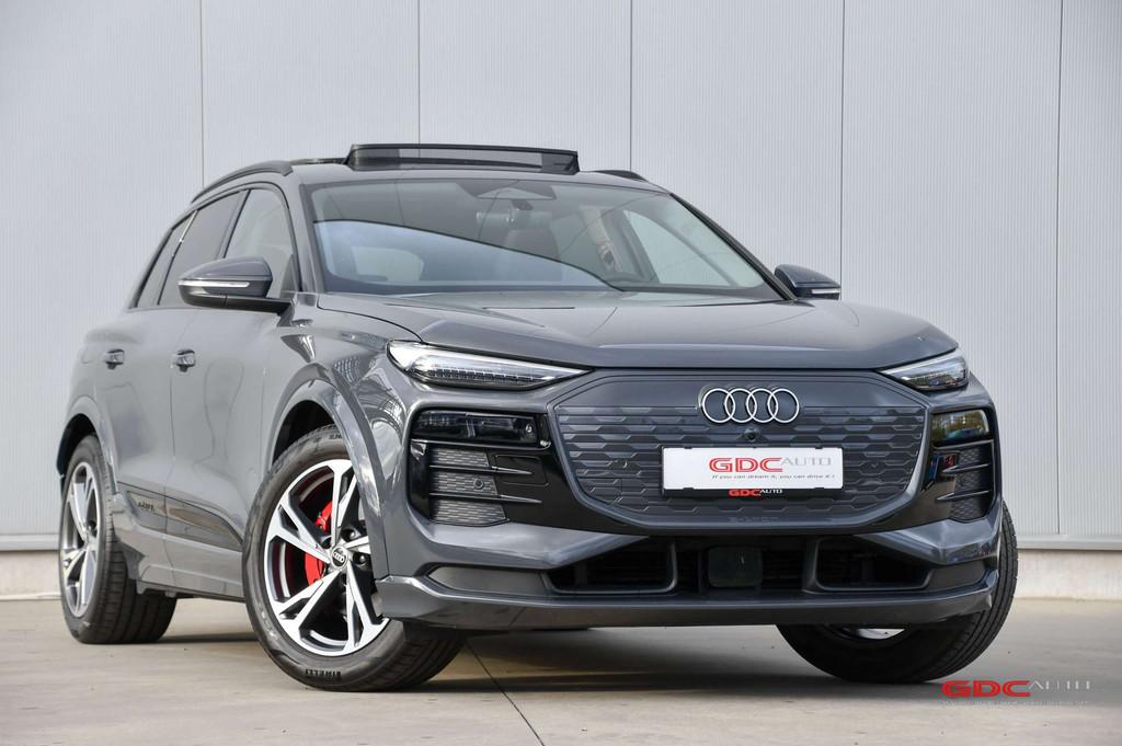 Audi Q6 e-tron Q6 e-Tron I Trekhaak I Pano I HUD I 360 cam, Auto's, Audi, Gebruikt, Zwart, Leder, 5 zetels