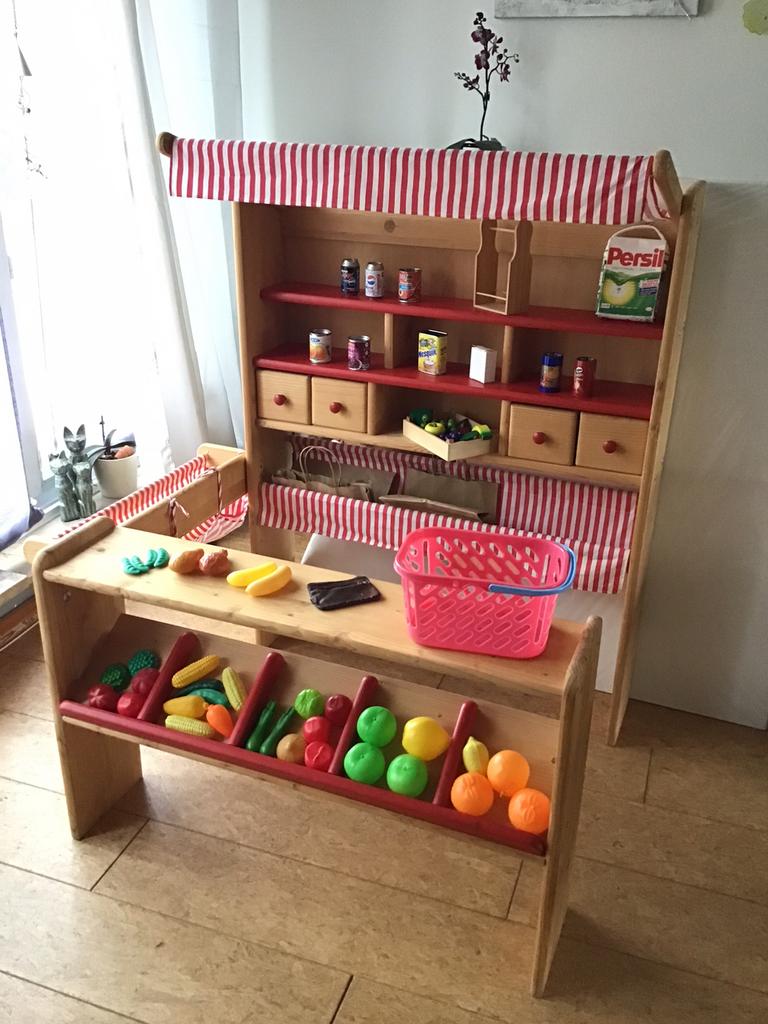 Houten speelwinkel Pinolino, Enfants & Bébés, Jouets | Éducatifs & Créatifs, Comme neuf, Enlèvement