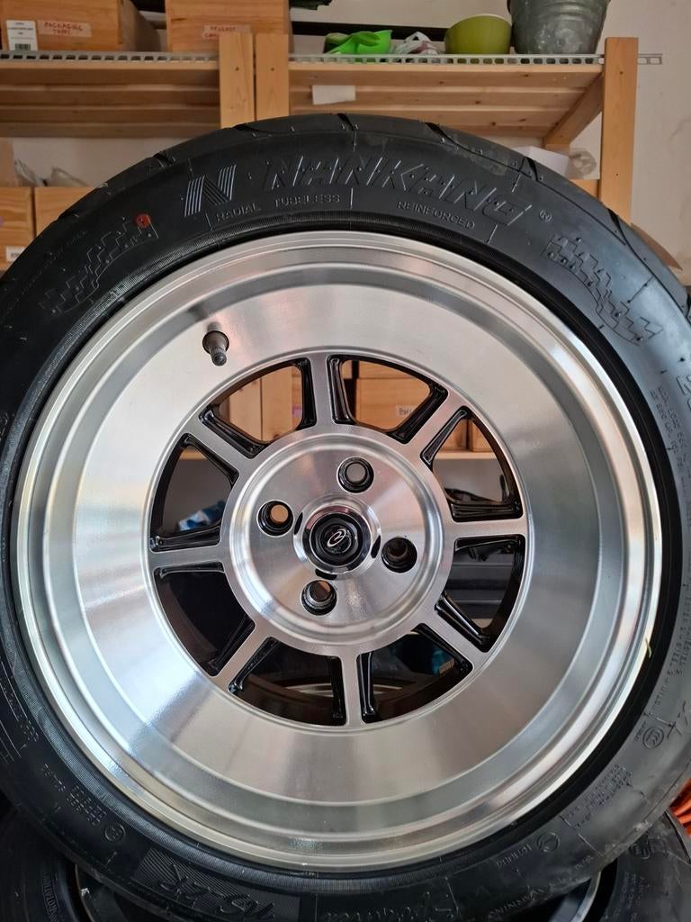 4x100 Rota Shakotan 15 pouces Neuves AVEC PNEUS, Autos : Pièces & Accessoires, Neuf, 15 pouces, Pneus et Jantes, Enlèvement ou Envoi