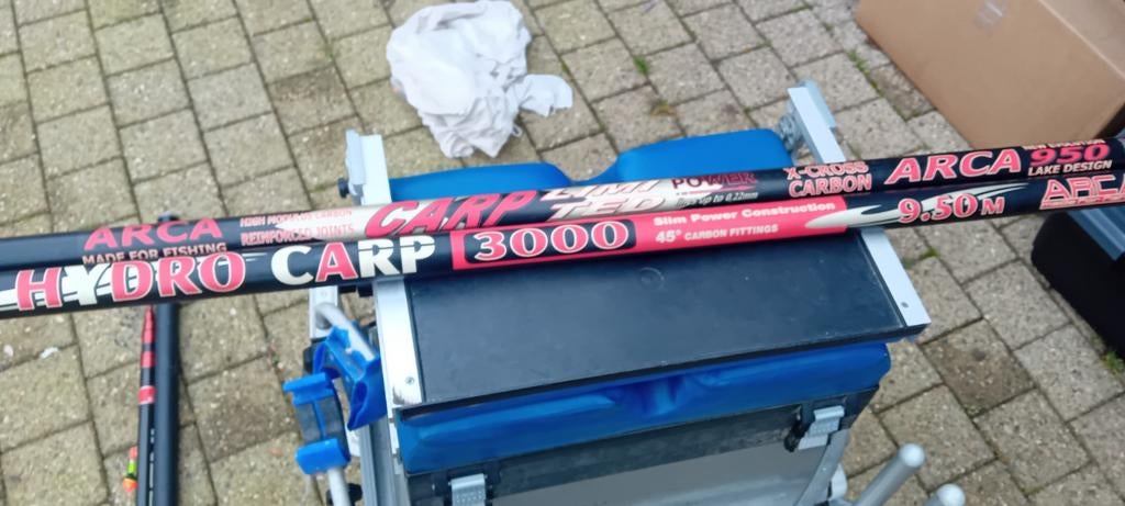 2 hengels arca 9.5m, Enlèvement