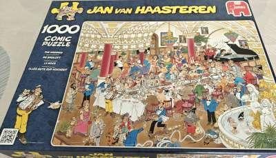 puzzel van 1000 stuks   jan van haasteren, Hobby en Vrije tijd, Ophalen, 500 t/m 1500 stukjes, Zo goed als nieuw, Legpuzzel