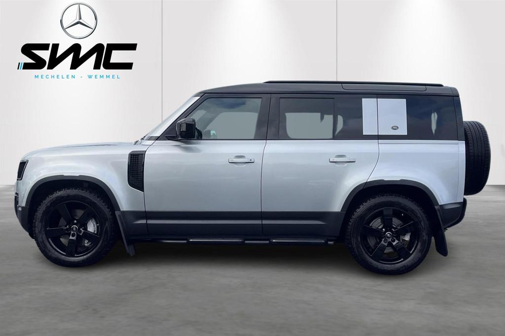 Land Rover Defender 110 P400 First Edition, Auto's, Land Rover, Automaat, 2361 kg, Stof, Zwart