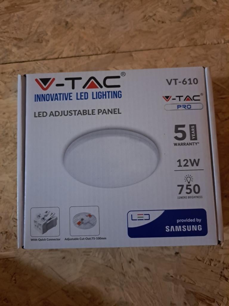 Spots LED réglables Mini Panel - Samsung -VTAC, Maison & Meubles, Enlèvement ou Envoi, Neuf, Spot encastrable ou Spot mural, LED