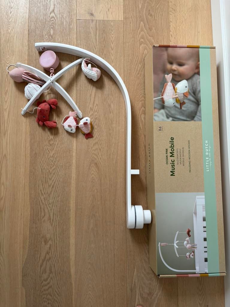 Muziekmobiel Little Dutch Ocean Pink, Ophalen, Zo goed als nieuw, Mobiel, Met geluid