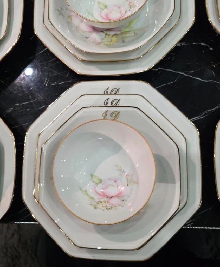 124 stuks servies Limoges, Antiek en Kunst, Ophalen