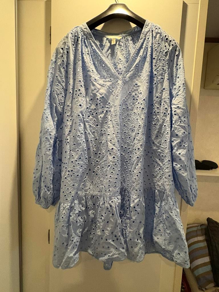 Zomerse blauw jurk, Kleding | Dames, H&M, Blauw, Nieuw, Boven de knie