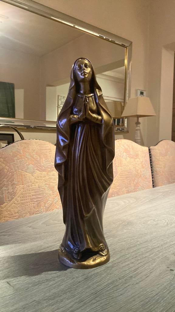 Mariabeeld in brons, Ophalen