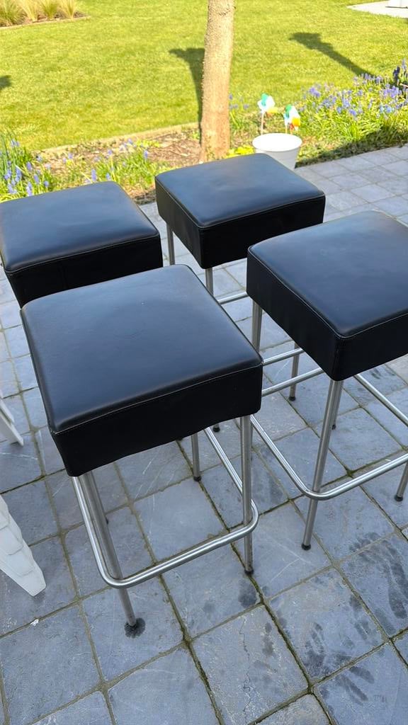 4 barstoelen barkrukken, Huis en Inrichting, Barkrukken, Ophalen, Gebruikt