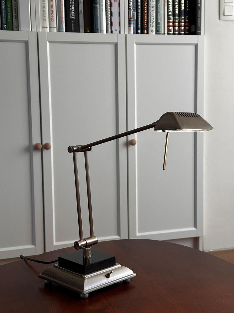 Bureaulamp met voet natuursteen, Ophalen of Verzenden, Gebruikt, Overige materialen, 50 tot 75 cm