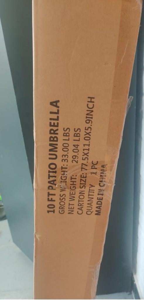 Parasol de jardin 3 m déporté – neuf dans carton, Jardin & Terrasse, Enlèvement, Neuf, 3 à 4 mètres, Étanche