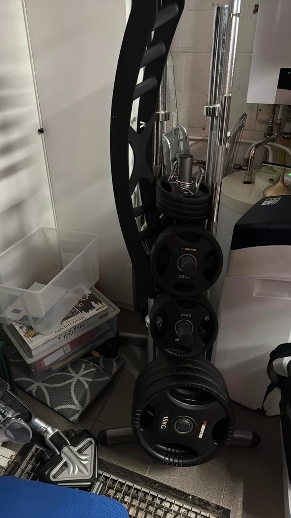 Gewichten kabuki bar, olympische bar, houder, Ophalen, Zo goed als nieuw