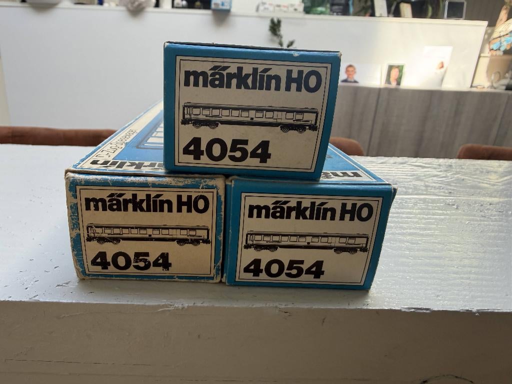 Märklin HO 3 stuks 4054 DB Speisewagen, Hobby en Vrije tijd, Wisselstroom, Gebruikt, Wagon, Ophalen of Verzenden