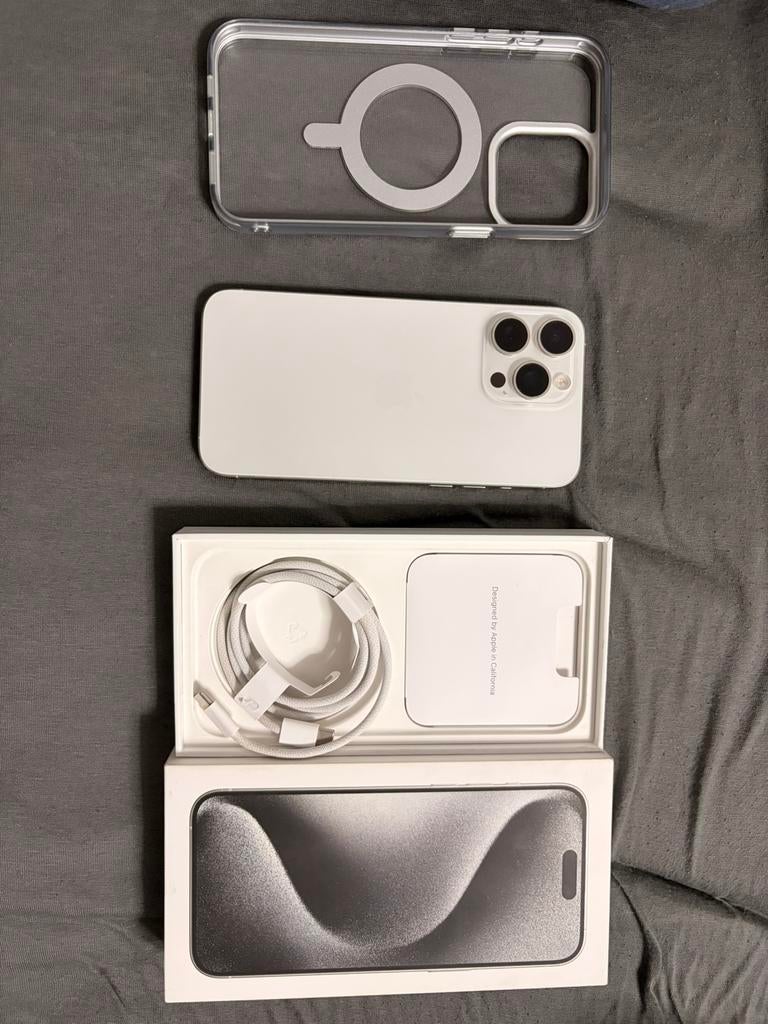 Iphone 15 pro max 256 GB/ VASTE PRIJS!!, Télécoms, Téléphonie mobile | Apple iPhone, 256 GB, IPhone 15 Pro Max, Comme neuf, Enlèvement