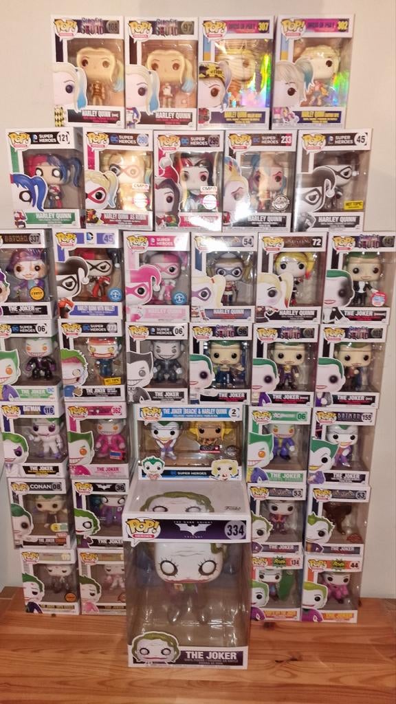 35 funko s Joker & Harley Quinn, Ophalen of Verzenden