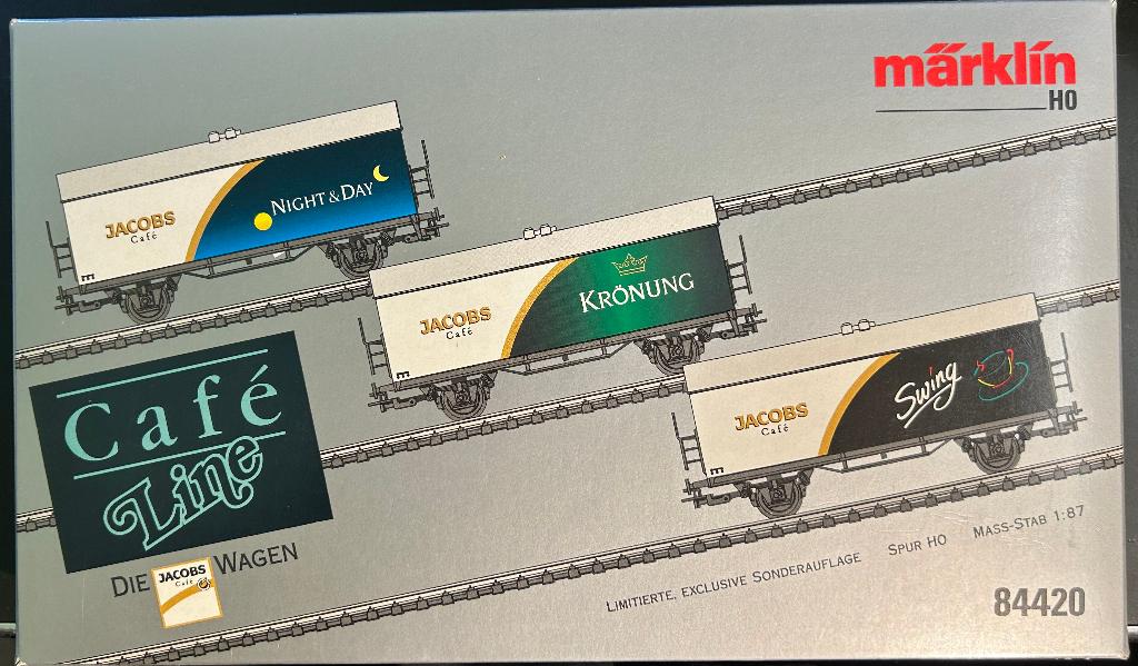 2947d. H0 Märklin „Jacobs koffie” doos., Hobby en Vrije tijd, Modeltreinen | H0, Zo goed als nieuw, Wagon, Märklin, Ophalen of Verzenden