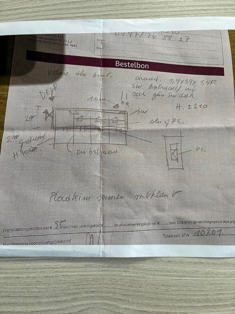 Volières extérieur de 40m*, Enlèvement, Comme neuf