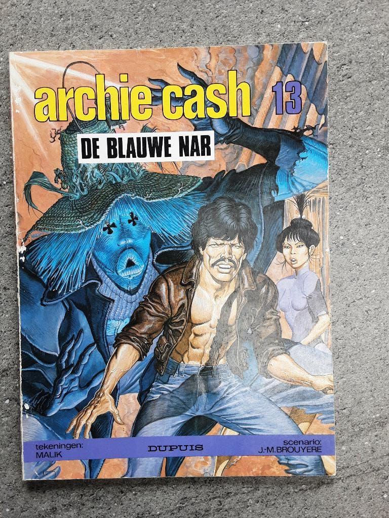 Strip >>Archie Cash> nr 13> De blauwe nar., Boeken, Eén stripboek, Ophalen of Verzenden, Zo goed als nieuw