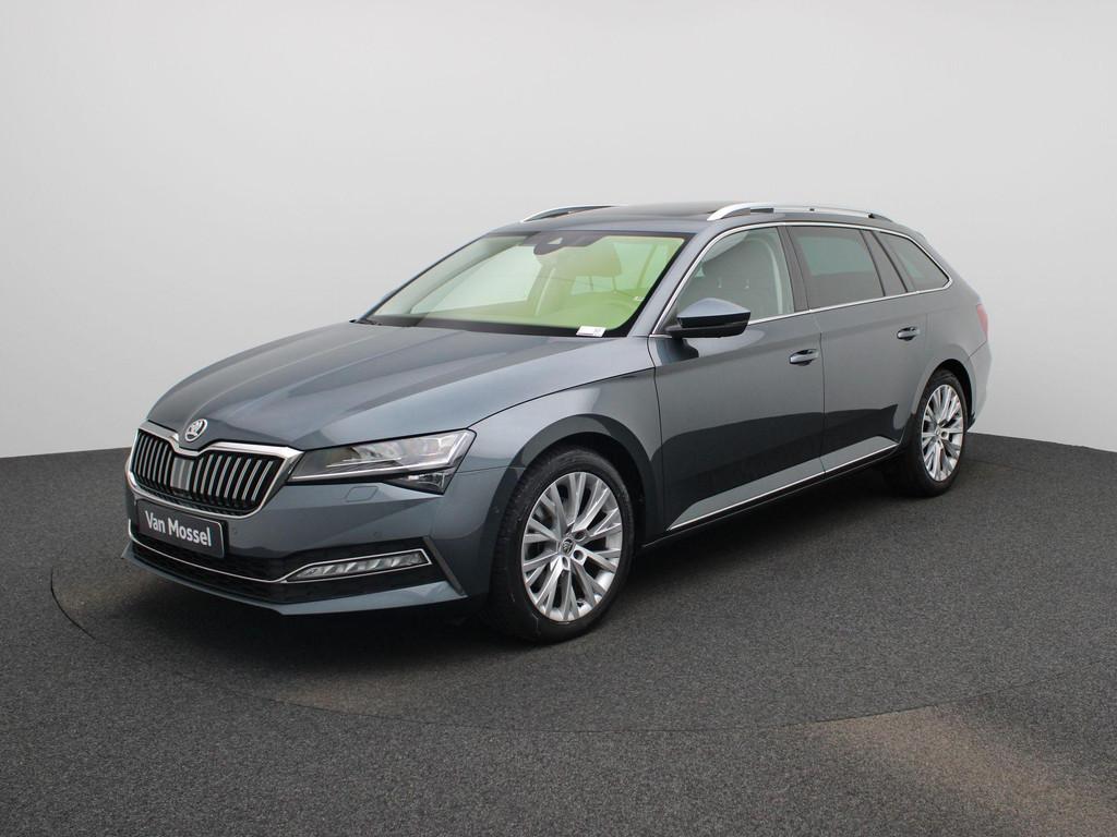Skoda Superb Combi 2.0 CRTDI 110kW L&K, Autos, Skoda, Argent ou Gris, Entreprise, 2000 kg, Noir