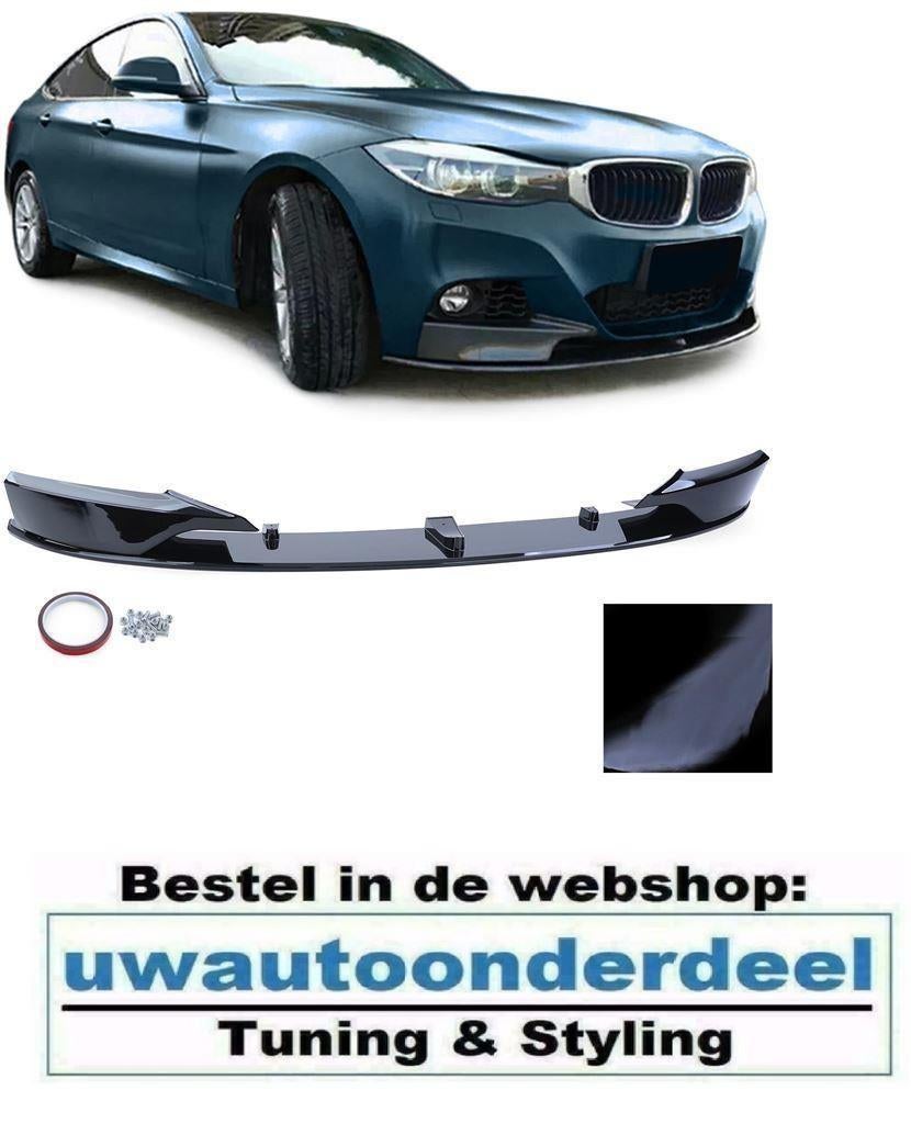Splitter Spoiler glans Zwart Voor Bmw 3 Serie F34 GT M Pakke, Verzenden