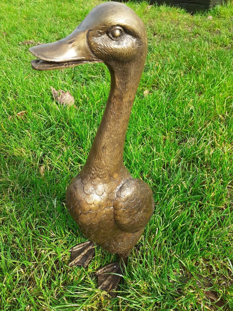 BRONZEN BEELD DAT EEN EEND VOORSTELT, Ophalen of Verzenden, Brons