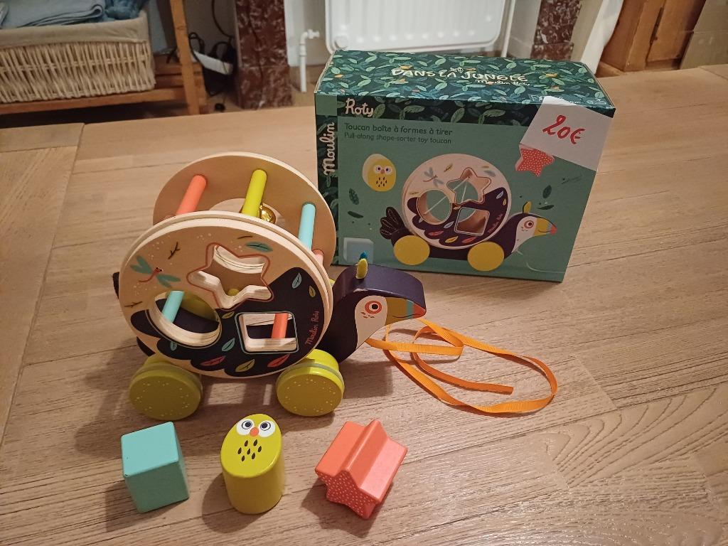 Toucan à tirer Moulin Roty, Enfants & Bébés, Enlèvement, Comme neuf
