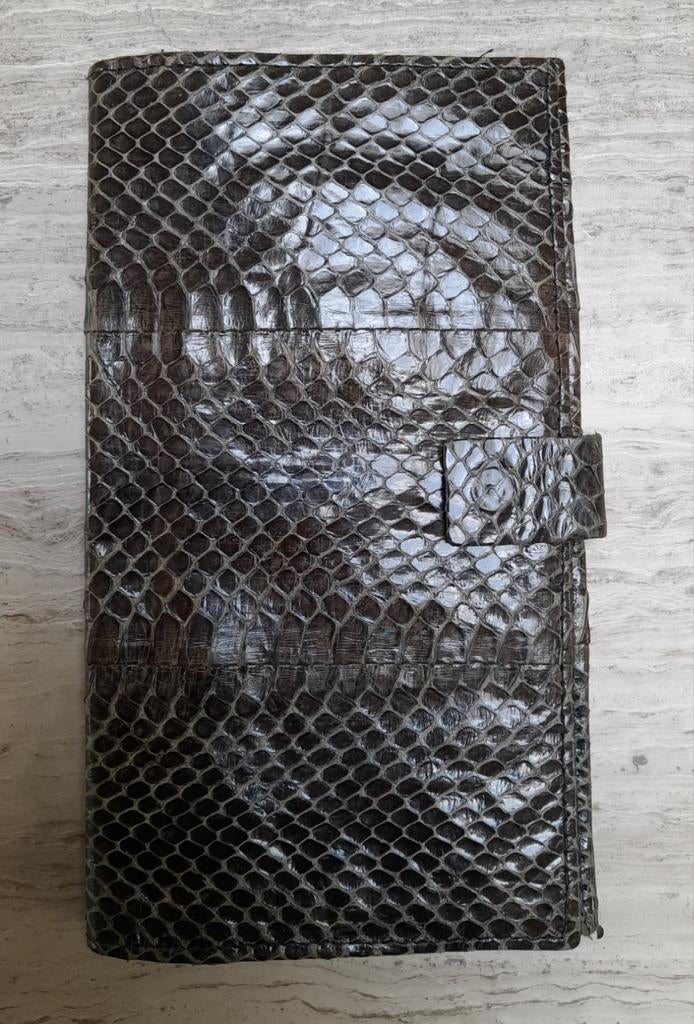 Handtasje van slangenleer, Handtassen en Accessoires, Portemonnees, Gebruikt, Leder, Ophalen of Verzenden