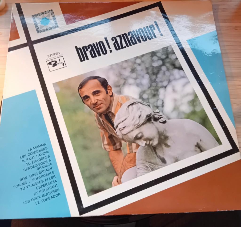Vinyle : Bravo Aznavour, édition originale de 1967, Enlèvement ou Envoi, Utilisé, 12 pouces