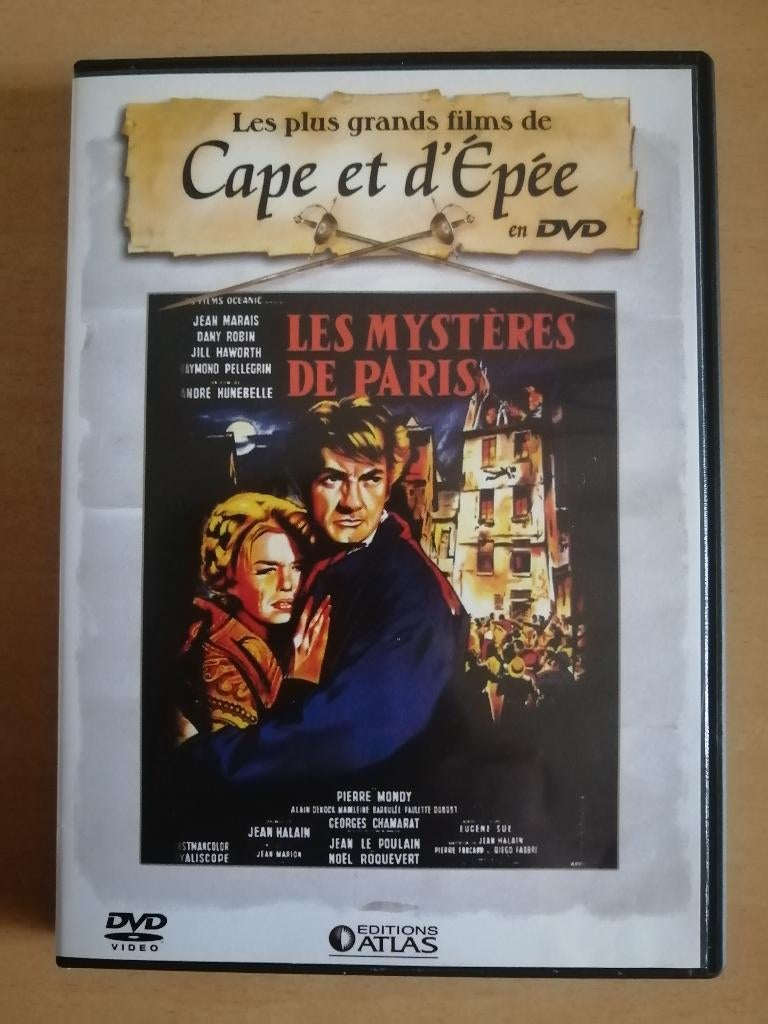 DVD Les Mystères de Paris 1962 ‧ Aventure ‧ 1h 50m, Cd's en Dvd's, Dvd's | Klassiekers, Zo goed als nieuw, Ophalen of Verzenden