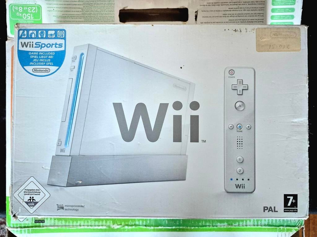 Nintendo Wii Super Pack compleet met dozen + GameCube-bonus, Games en Spelcomputers, Spelcomputers | Nintendo Wii, Gebruikt, Met 1 controller