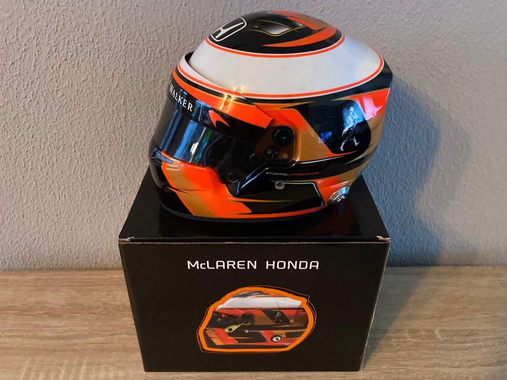 Stoffel Vandoorne 1:2 helm 2017 Mclaren Honda Formule 1, Ophalen of Verzenden, Nieuw, Formule 1