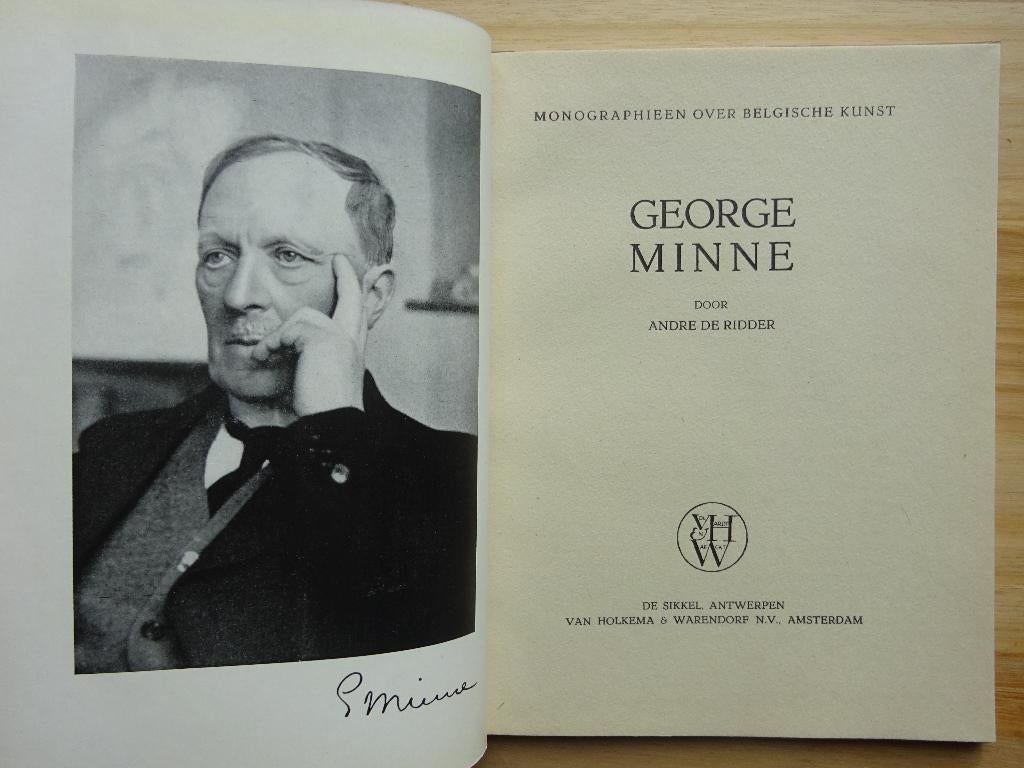 George Minne, monografie door André De Ridder ca 1950, Enlèvement ou Envoi, Utilisé, Peinture et dessin
