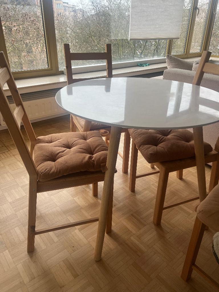 Table + chaises, Huis en Inrichting, Tafels | Eettafels, Ophalen, Gebruikt