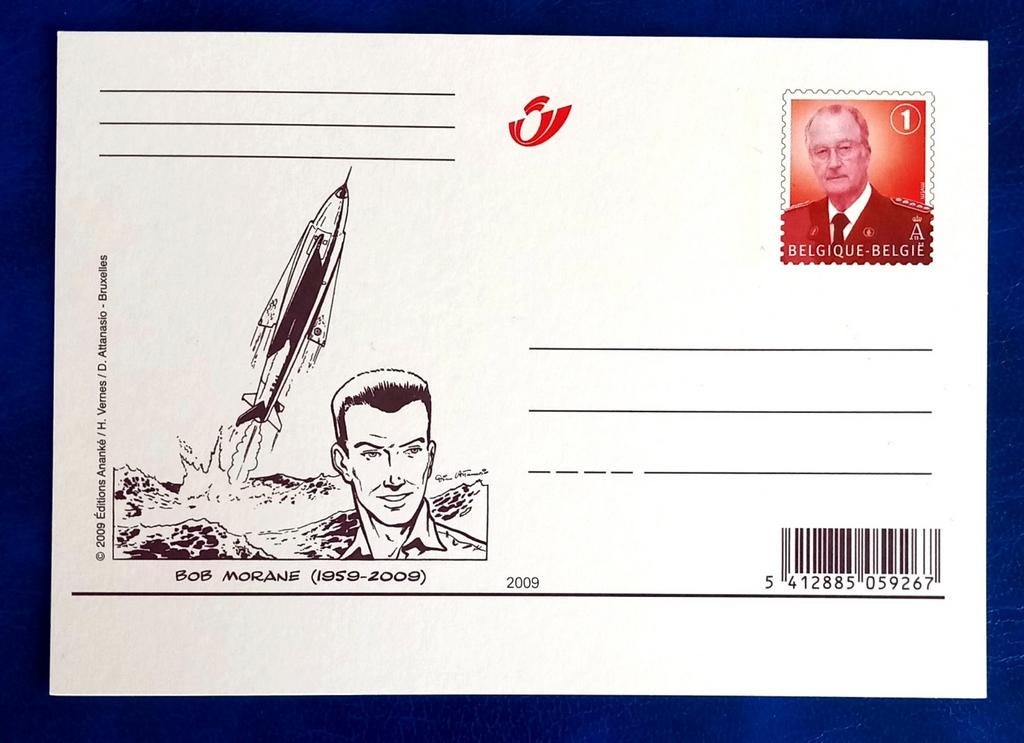 2009 Entier postal B.D. Bob Morane - Validité permanente, Timbres & Monnaies, Envoi, Non oblitéré, Neuf