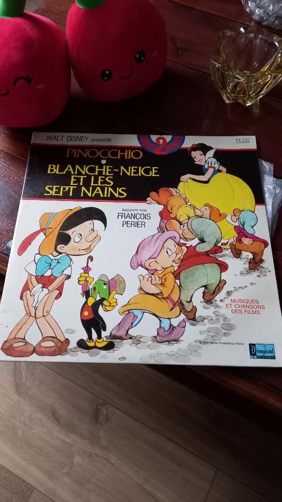 vinyl 33T disney (2 vinyles)"blanche neige et les 7 nains, Collections, Enlèvement ou Envoi, Comme neuf, Autres types