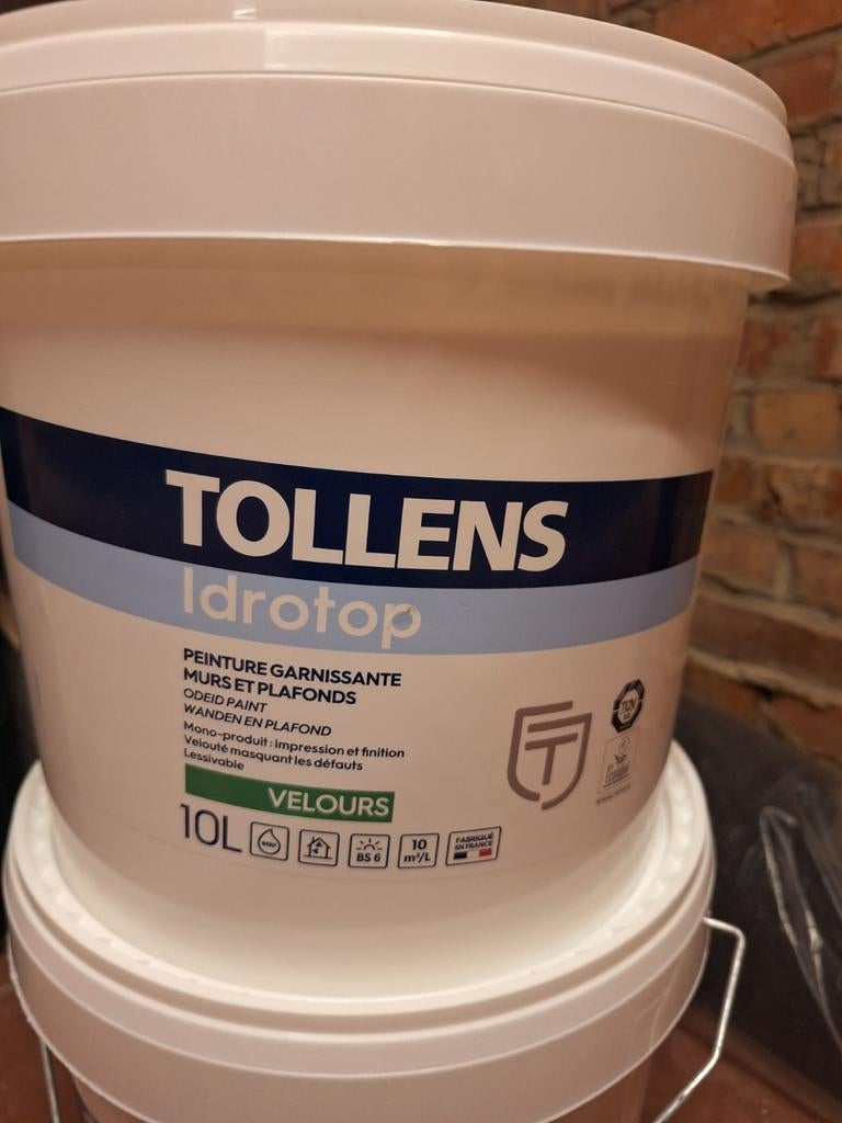 Muur/plafond verf wit Tollens, Ophalen, Wit, Verf