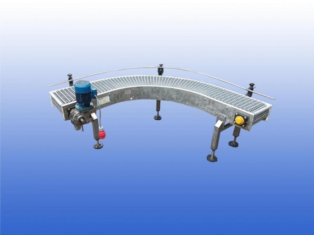 rvs transportband bocht transportbanden lopende banden, Ophalen of Verzenden