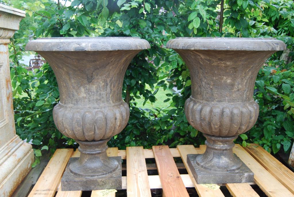 Grande vasque , jardinière sur pied en pierre bleue, Jardin & Terrasse, Enlèvement