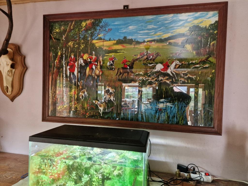 Tableau de chasse a cour, Enlèvement