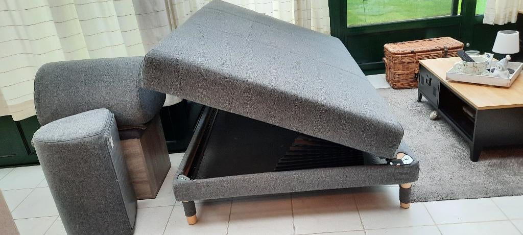 Zetel,slaapbank, Trois personnes, 100 à 125 cm, Comme neuf, Enlèvement