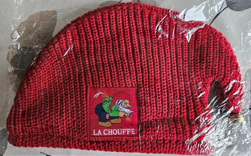 Bonnet lutin tricoté La Chouffe NOUVEAU logo blanc, Enlèvement ou Envoi