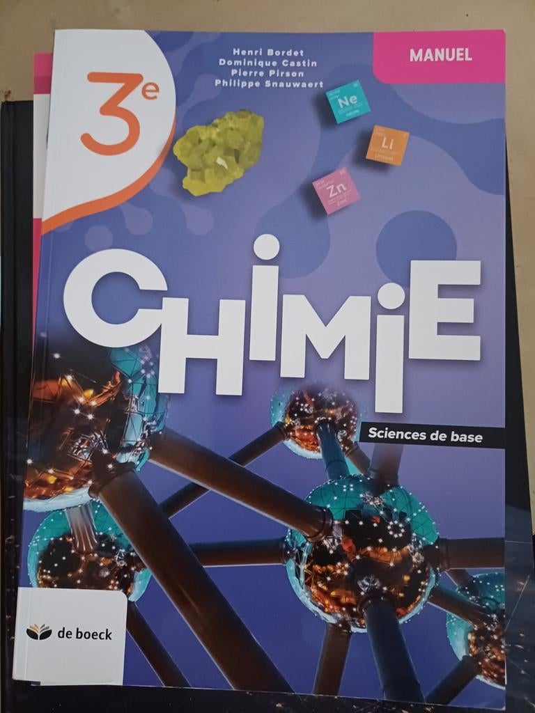 Chimie 3e sciences de base
