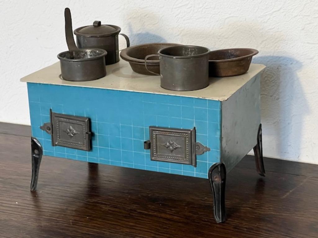 Ancien réchaud jouet en tôle, Enlèvement