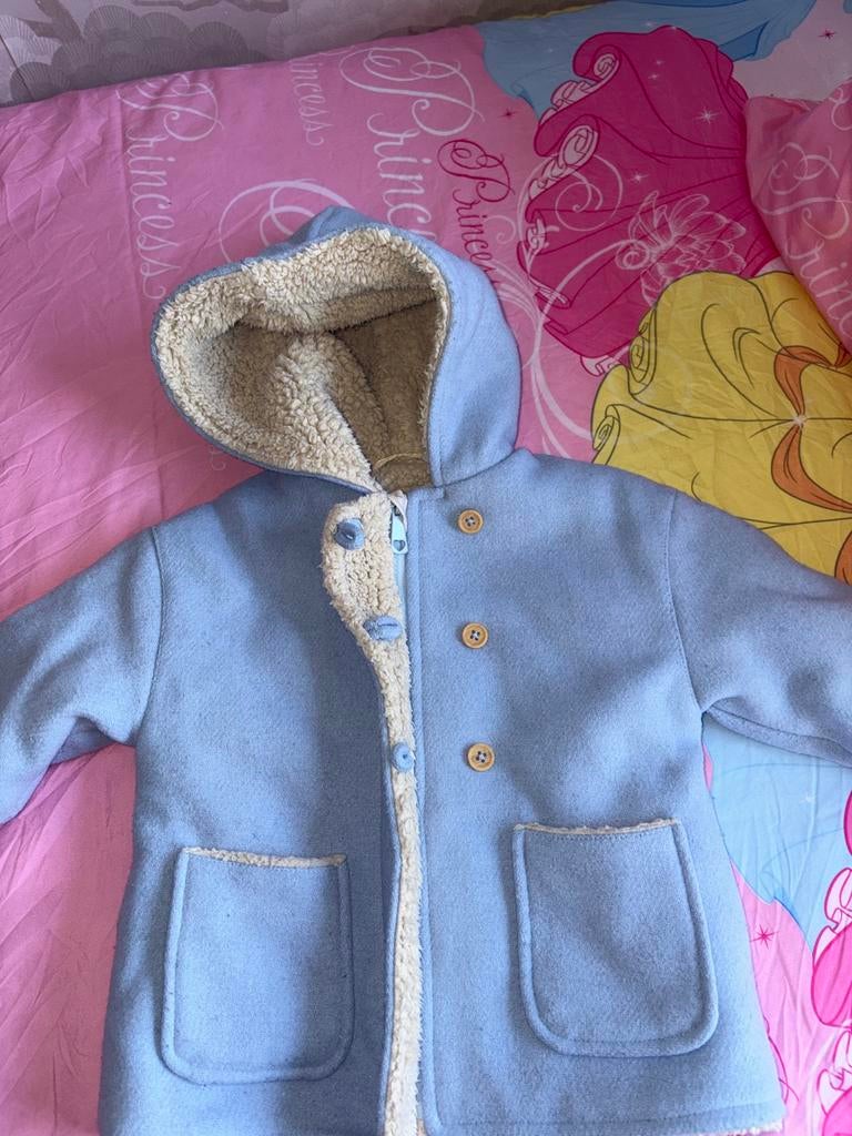 Wollen winterjas voor baby, Kinderen en Baby's, Verbaudet, Jongetje of Meisje, Ophalen of Verzenden, Zo goed als nieuw